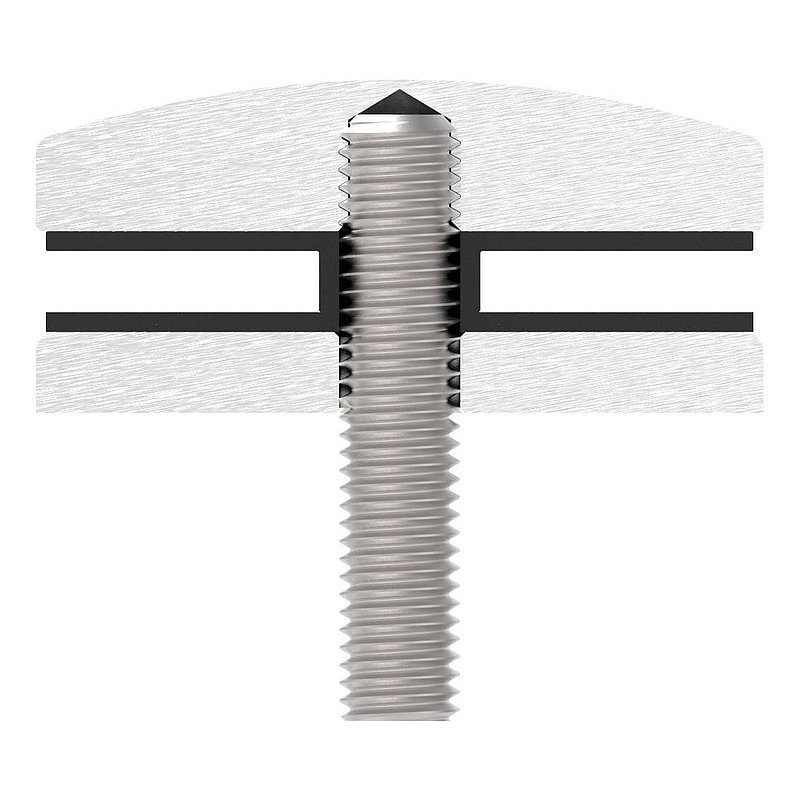 Point de fixation 72mm, jonction plate, V4A