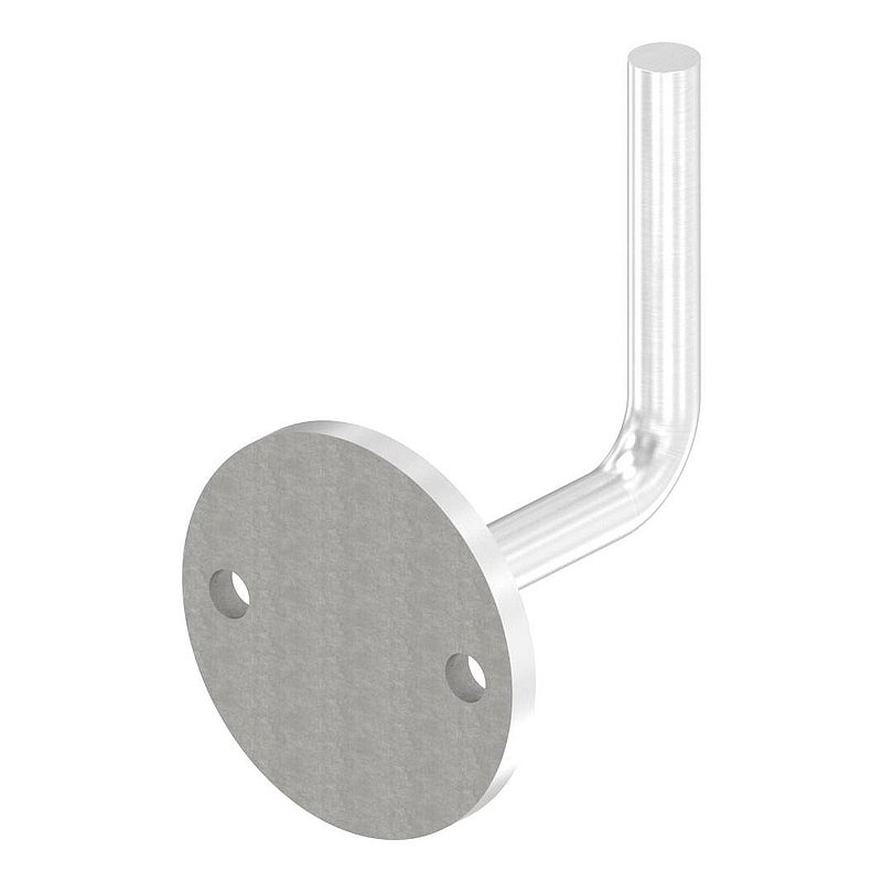 Handrail bracket for welding (round plate and bracket welded), AISI304