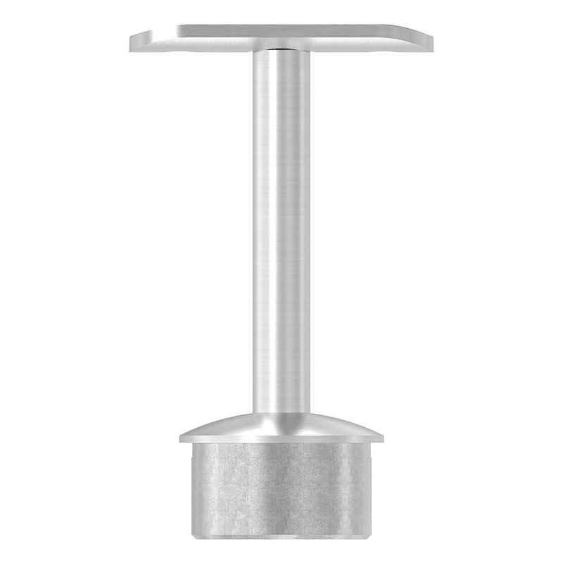 Tube end plug for tube 42.4x2.5mm, handrail connection plate: 42.4mm, AISI304