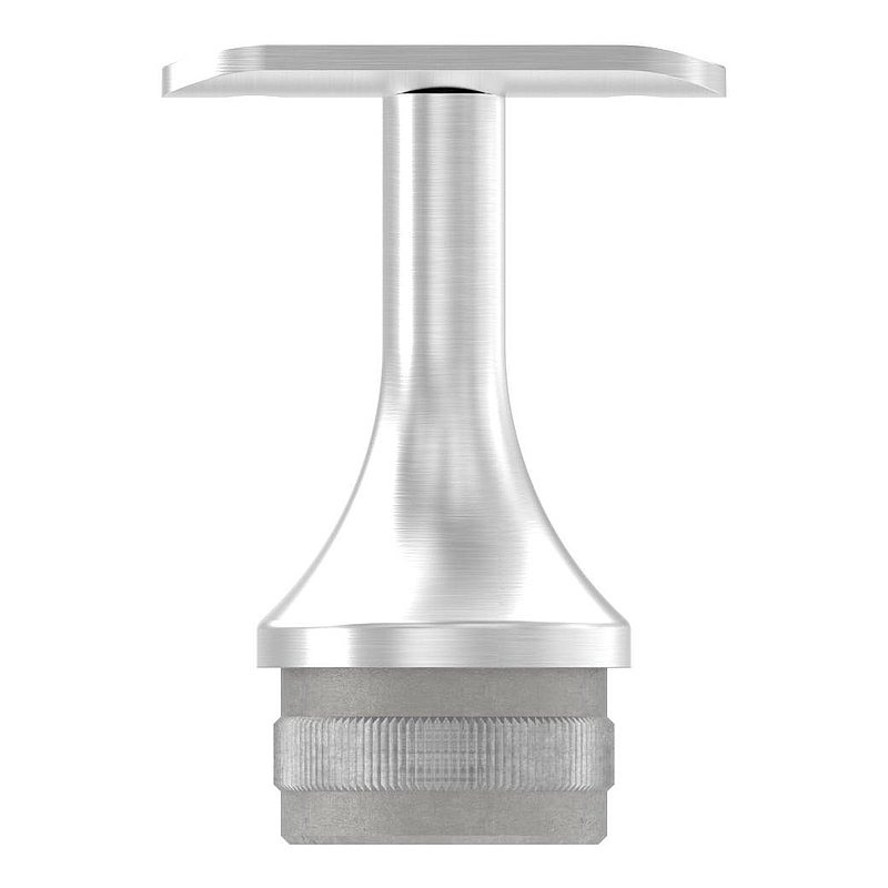 Tube end plug for tube 42.4x2.0mm, handrail connection plate: 42.4mm, AISI304