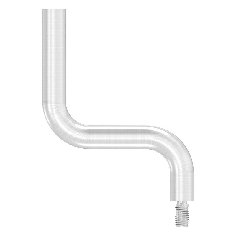 Étrier Ø 14mm, 2x courbé à 90°, V2A