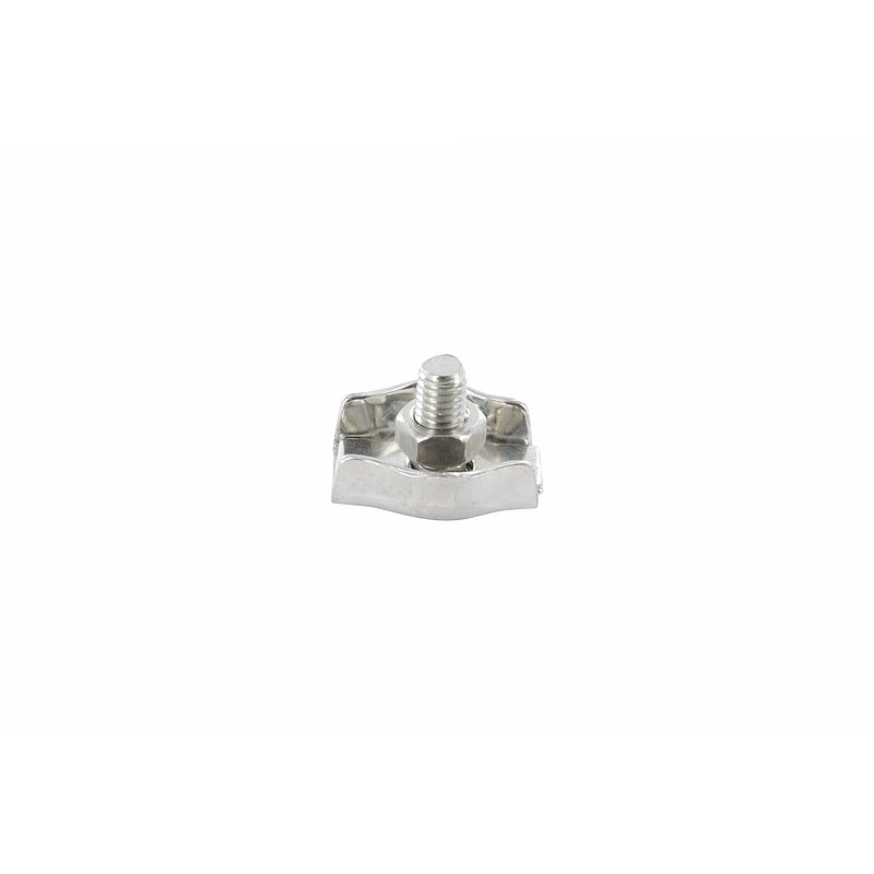 Serre-câble plat simple pour câble 2mm, V4A
