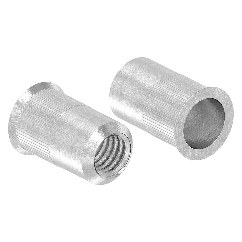 Blind-Einnietmutter, V2A, M5/Loch 7mm, VPE mit 250 Stück, V2A