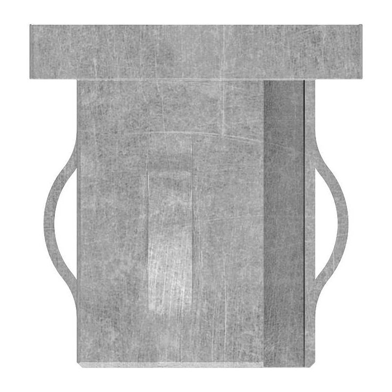 Steel end cap, for, rectangular tube 40x30mm