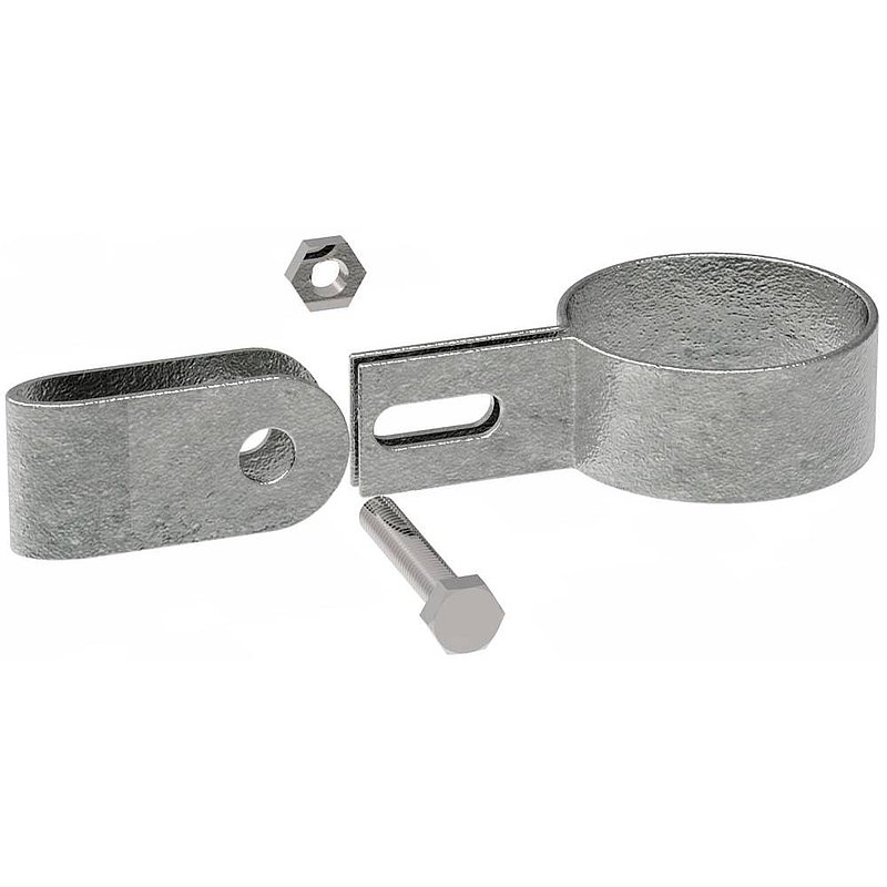 Halter einseitig, für Rohr Ø 48,3mm