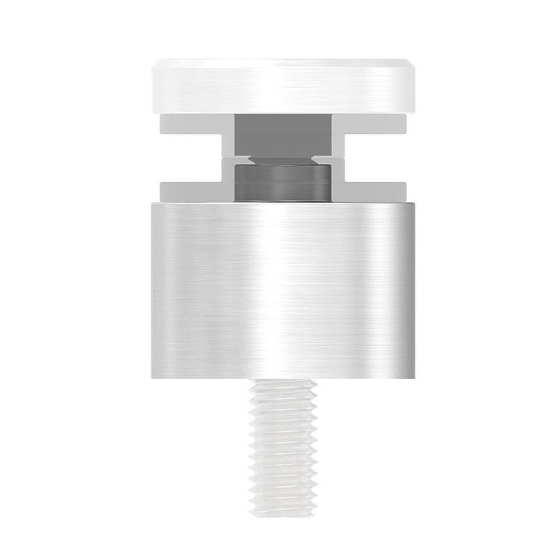 Lower part Ø 30mm, with through-hole, D:20 mm, AISI304