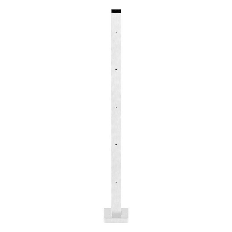 Poteau pour un montage au sol en acier inoxydable, H: 880mm