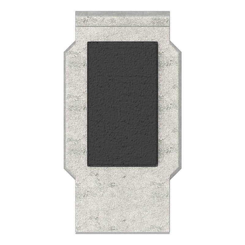 Safety plate for Mod. 45 for adjustable glass clamp, AISI304