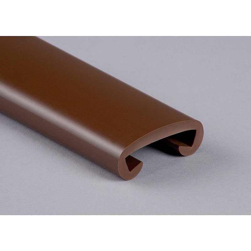 Kunststoffhandlauf für 40x8mm, tiefbraun