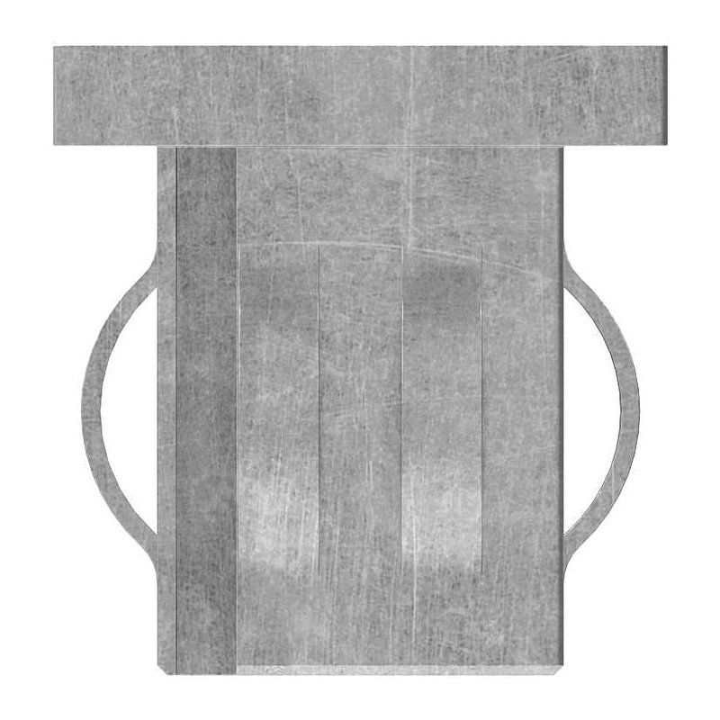 Bouchon en acier, pour tube carré 30x30mm