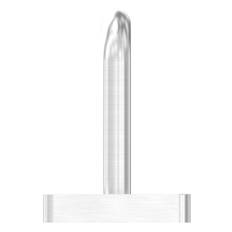 handrail bracket for welding + cover rosette (round and bracket welded), AISI304