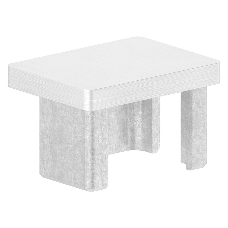 Push-in cap, for tube 40x30x2.0mm, AISI316