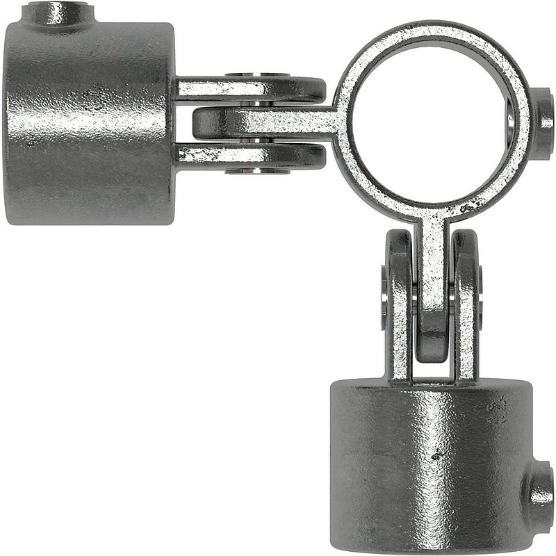 Pivot double, ajustable,, 90°, pour tube Ø 42,4mm