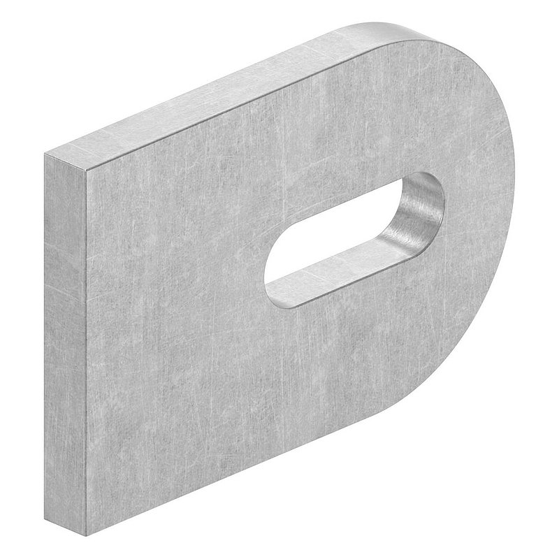 Languette à souder 60x40x6mm avec Langloch 9x25mm