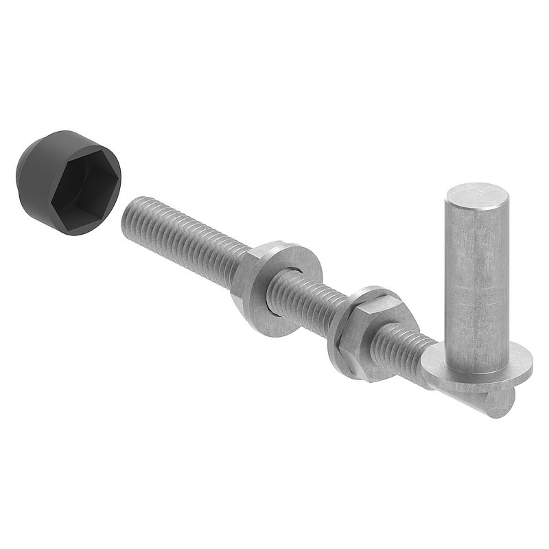 Kloben zum Durchschrauben für Ø 16mm, L: 140mm