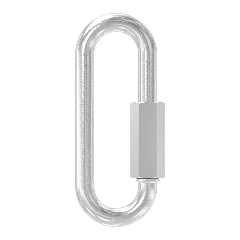 Maillon rapide long, 8mm, V4A