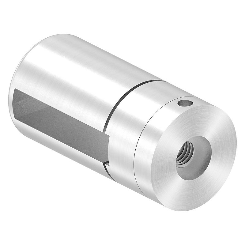 Brenk Grundhalter für Flachstäbe 40x8mm, ALU