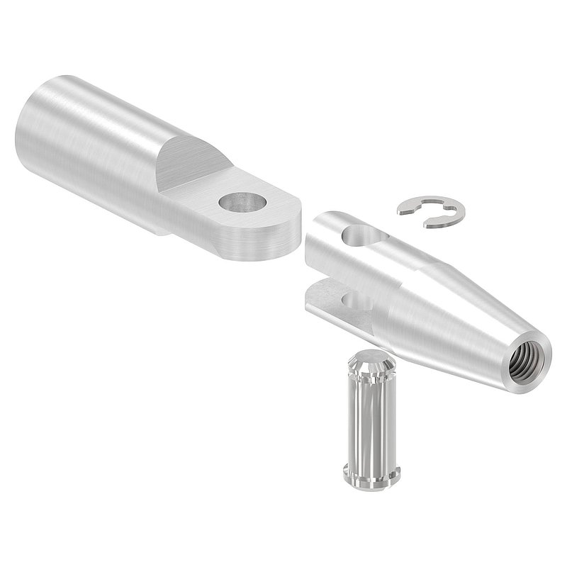 Support articulé fixation murale, V2A