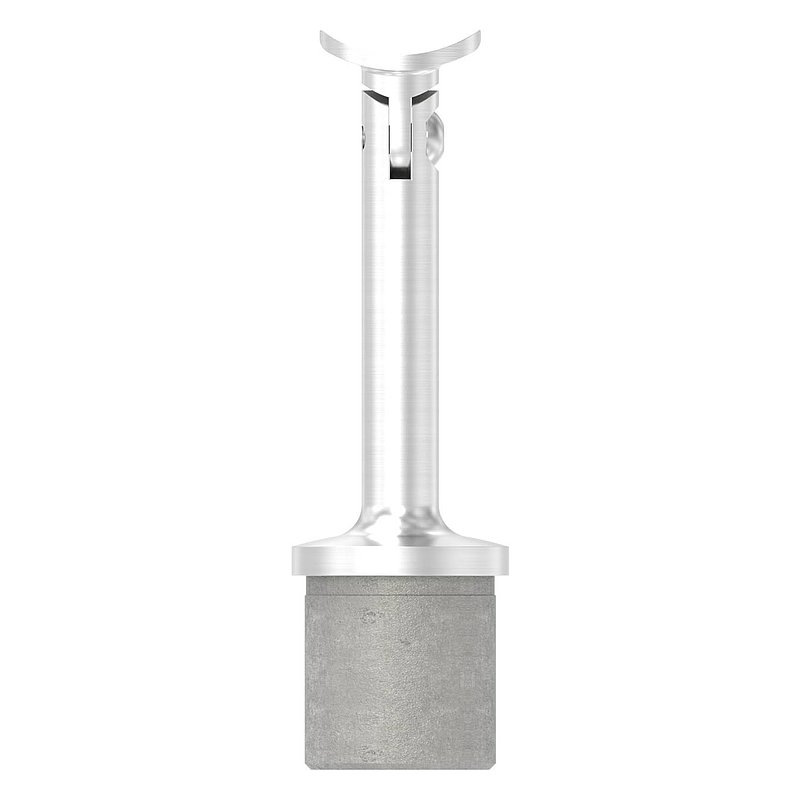 Tube end plug with joint and plate, for 33.7x2.0mm, AISI304