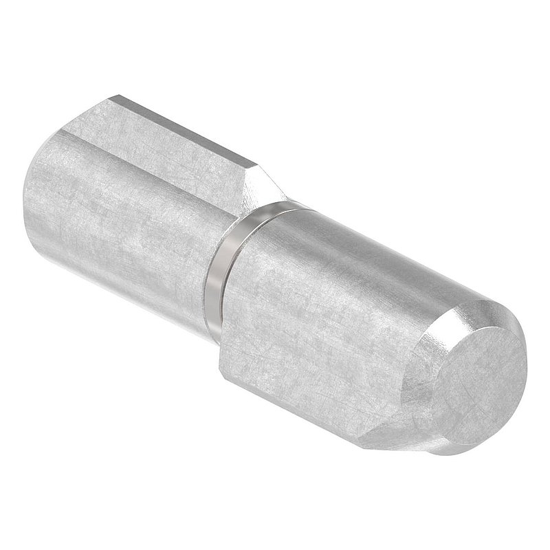 Anschweißband, L: 40mm, mit festem Stift, V2A