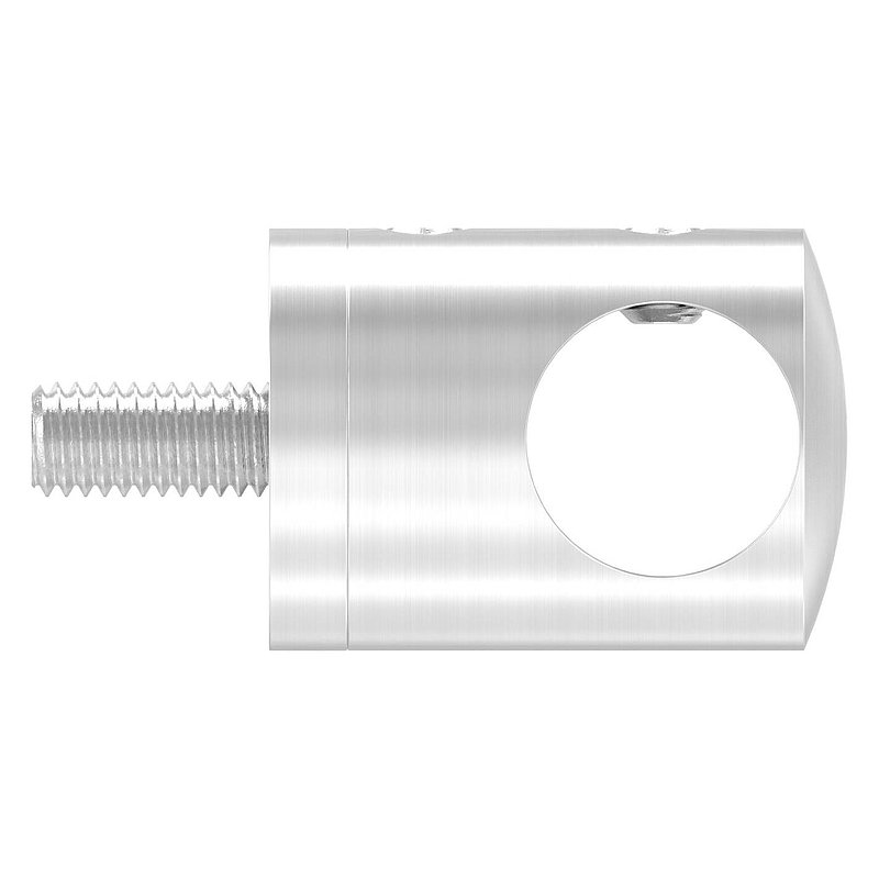 Querstabhalter für geraden Anschluss, 14,2mm Bohrung, V2A