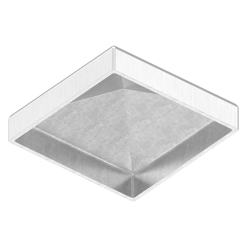 Pyramidenkappe, für Rohr 50x50mm, V2A