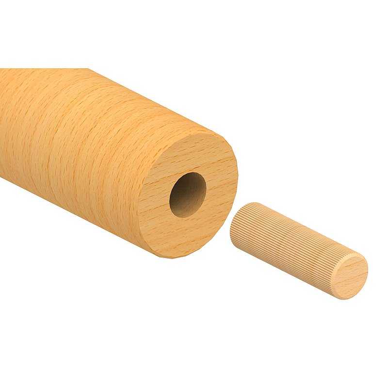 Gabarit de perçage pour main courante en bois Ø 42,4mm pour chevilles Ø 15 mm