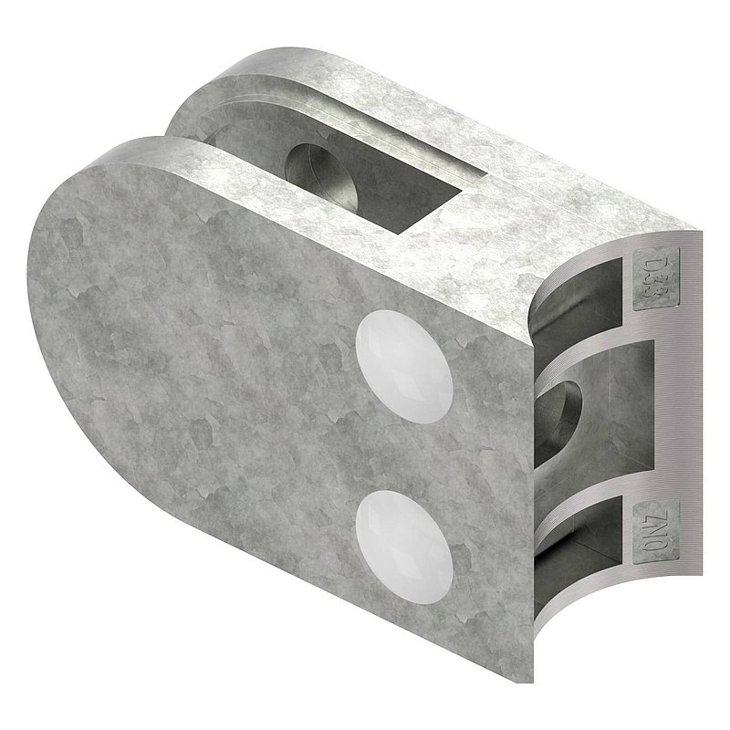 Pince à verre modèle 12, jonction: 33,7mm, zinc brut