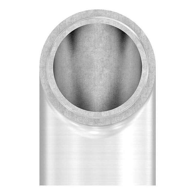 Endbogen 90°, für Rohr 33,7x2,0mm, V2A