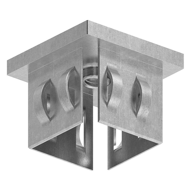 Steel end cap, for square tube 40x40mm