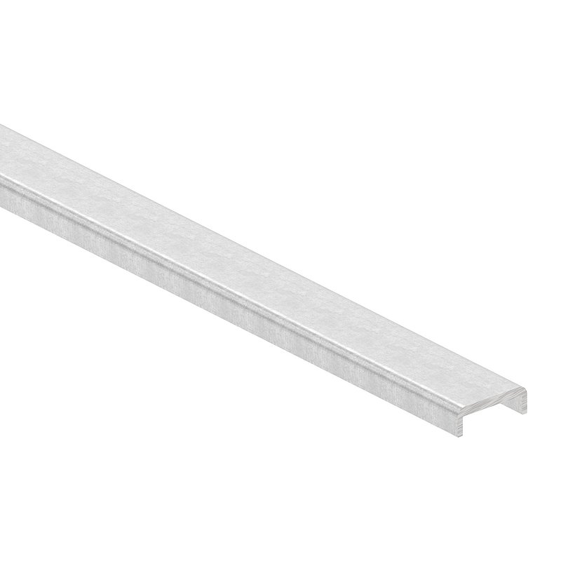 Kantenschutz EXTRA SLIM, für Glas 12,00 - 13,52mm, L: 6000mm, Aluminium roh