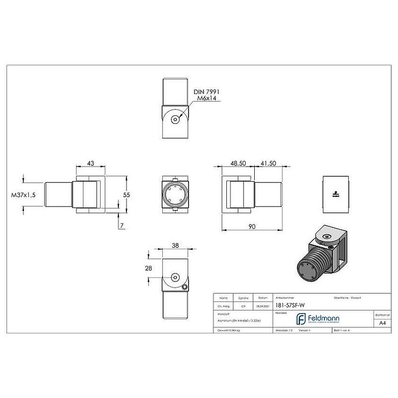 Self-closing hinge weldable without stop