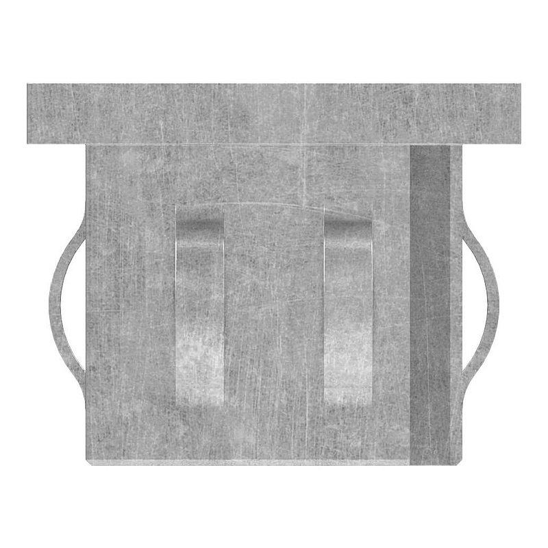 Steel end cap, for square tube 40x40mm