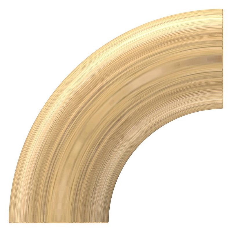 90° Bogen für Holzhandlauf Eiche, Ø 42,4mm