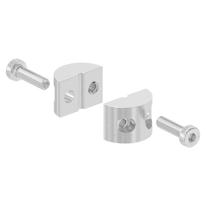 Serre-câble en 2 parties pour câble Ø 2mm, V4A