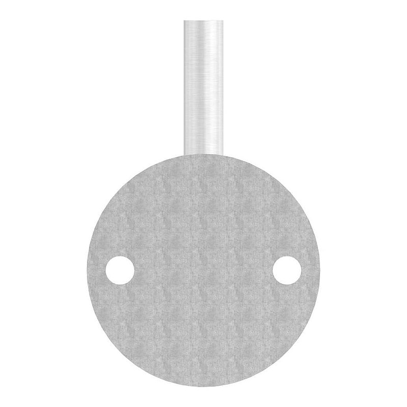 Handrail bracket for welding (round plate and bracket welded), AISI304
