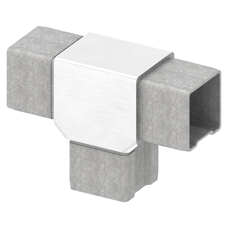 T-Verbinder für Rohr 40x40x2,0mm
