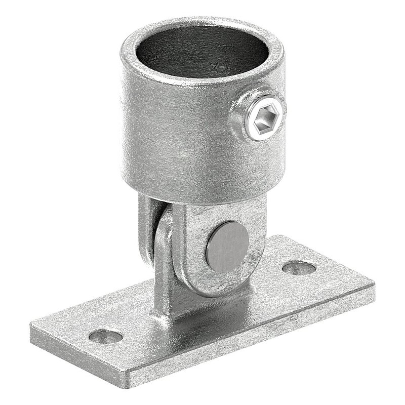 Wall bracket with 2 holes, for pipe Ø 42.4mm