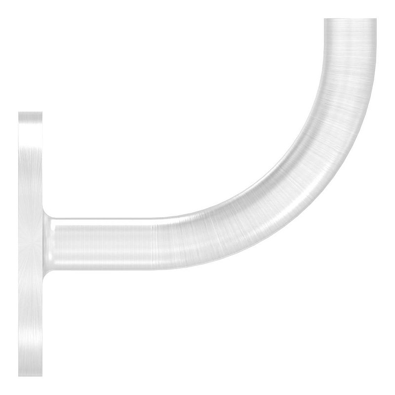Handrail bracket for welding, (round plate and bracket welded), AISI304