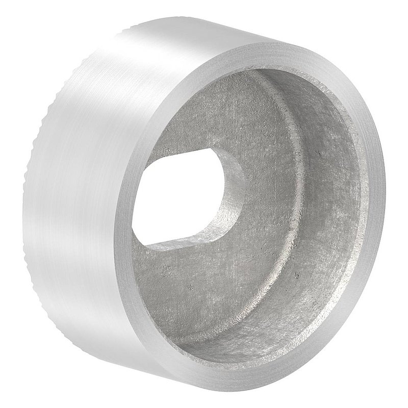 Adapter piece for straight connection, AISI316