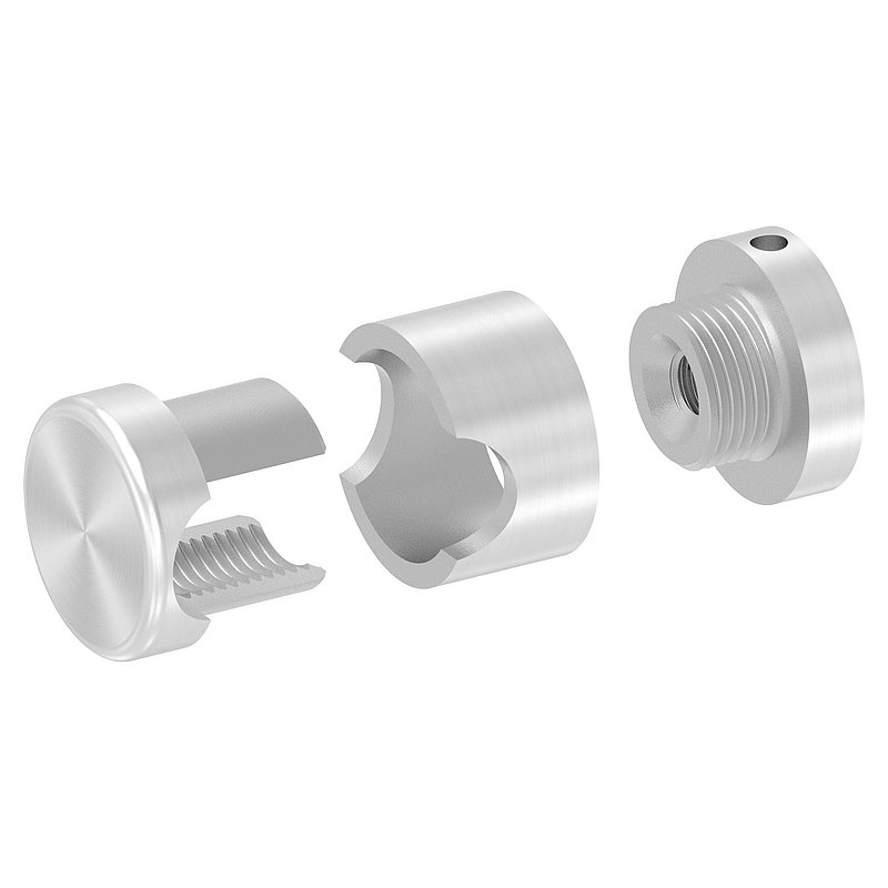 Brenk Grundhalter für Stäbe Ø 14mm, ALU