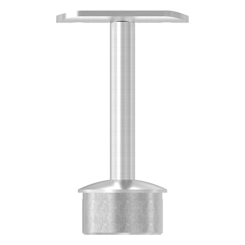 Tube end plug for tube 42.4x2.0mm, handrail connection plate: 42.4mm, AISI304