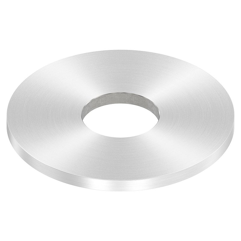 Ankerplatte Ø 100x6mm, mit Rundschliff, V2A