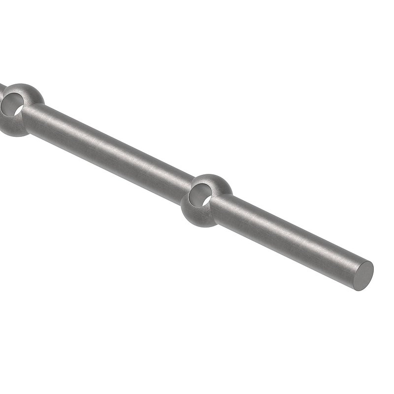 Lochleiste S235JR, 16mm, Lochabstand 120mm, 2000mm