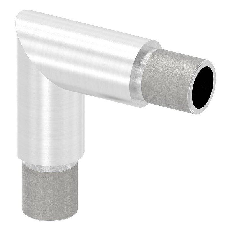 Eckstück 90°, für Rohr 21,3x2,0mm, V2A