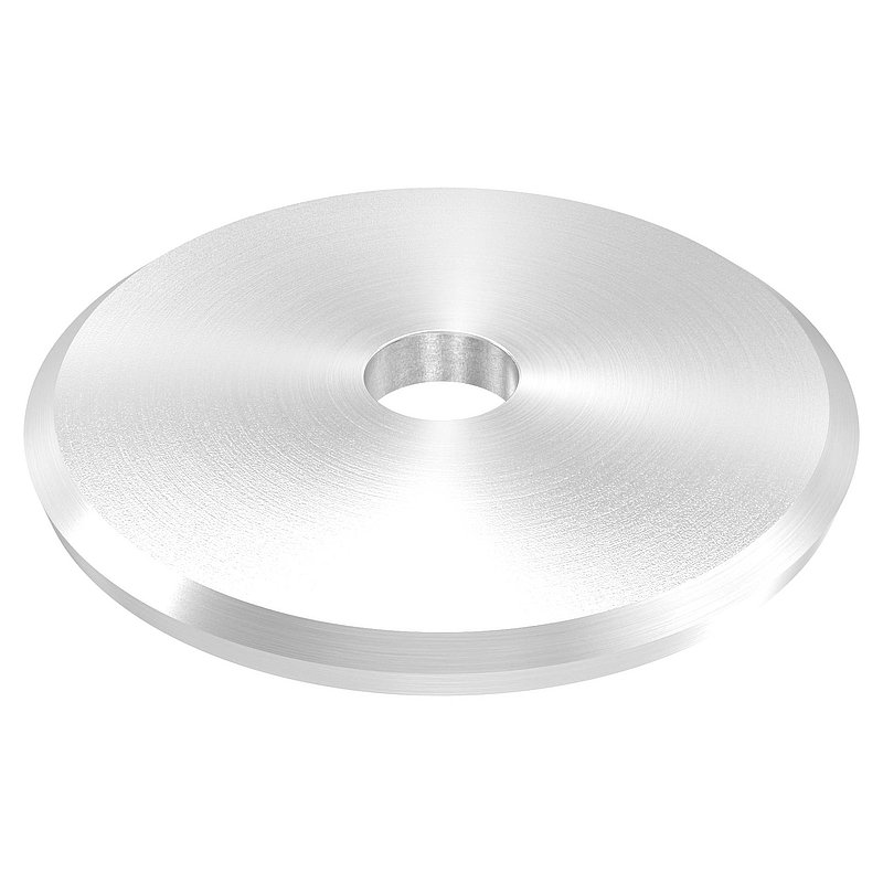 Round disc, Ø 68x5mm, domed, with round cut, AISI304