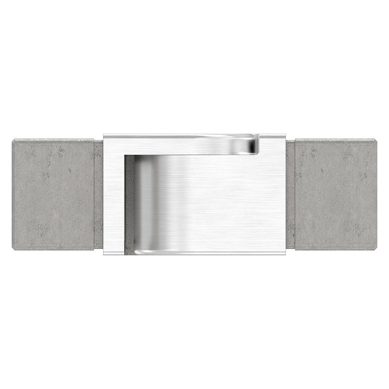 Flexible connector for 40x40mm square groove, AISI316