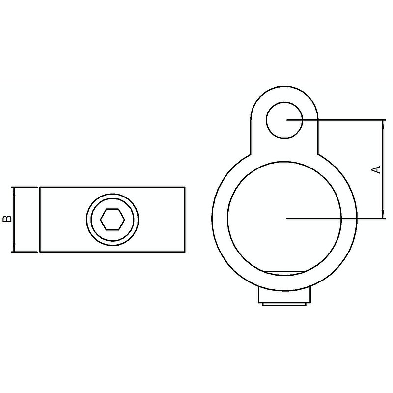 Stellringauge, für Rohr Ø 26,9mm
Bohrung 14mm