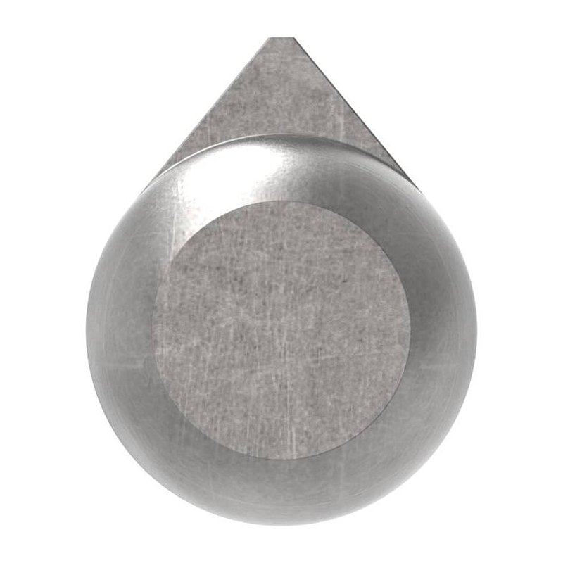 Anschweißband mit Messingring und -stift, Länge: 100mm