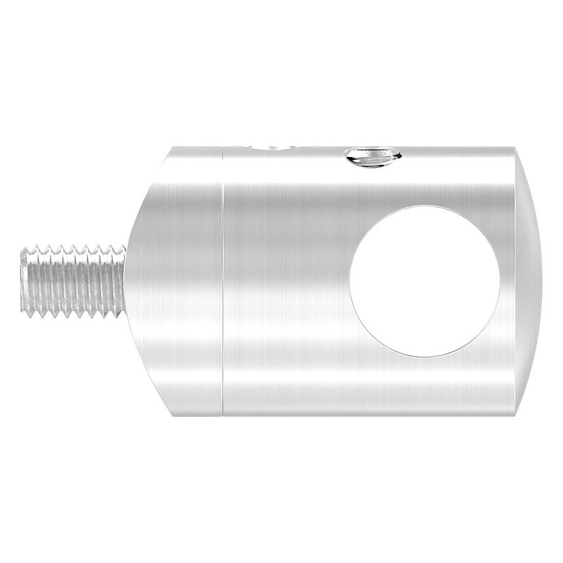 Querstabhalter zum Stoßen, für 33,7mm Rohr, 12,2mm Bohrung, V2A